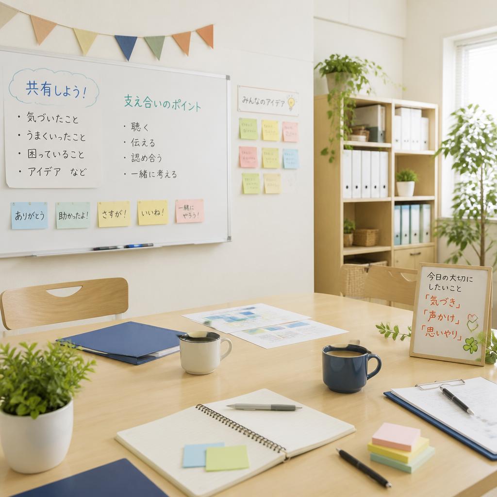 チームワークを重視した職場