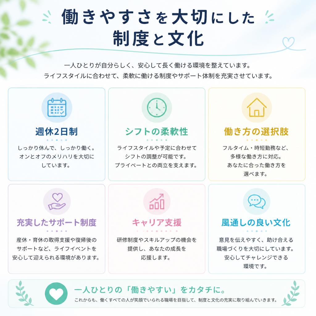 働きやすい職場環境