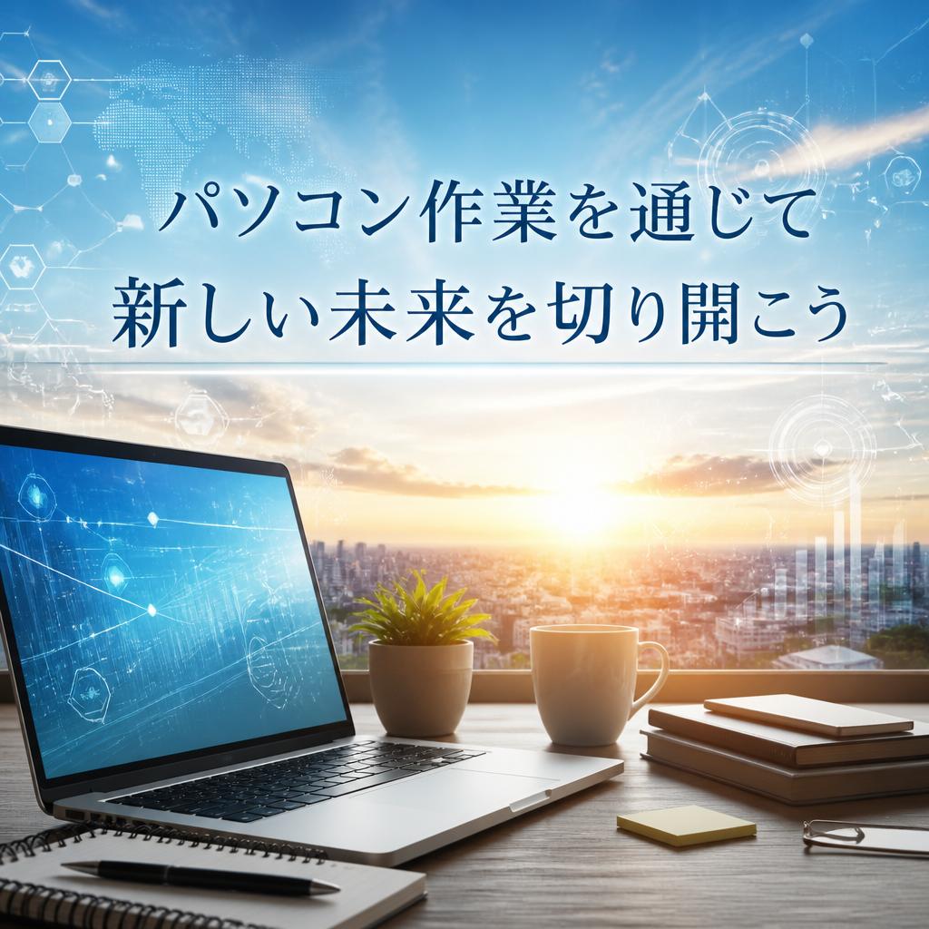 「パソコン作業を通じて新しい未来を切り開こう」