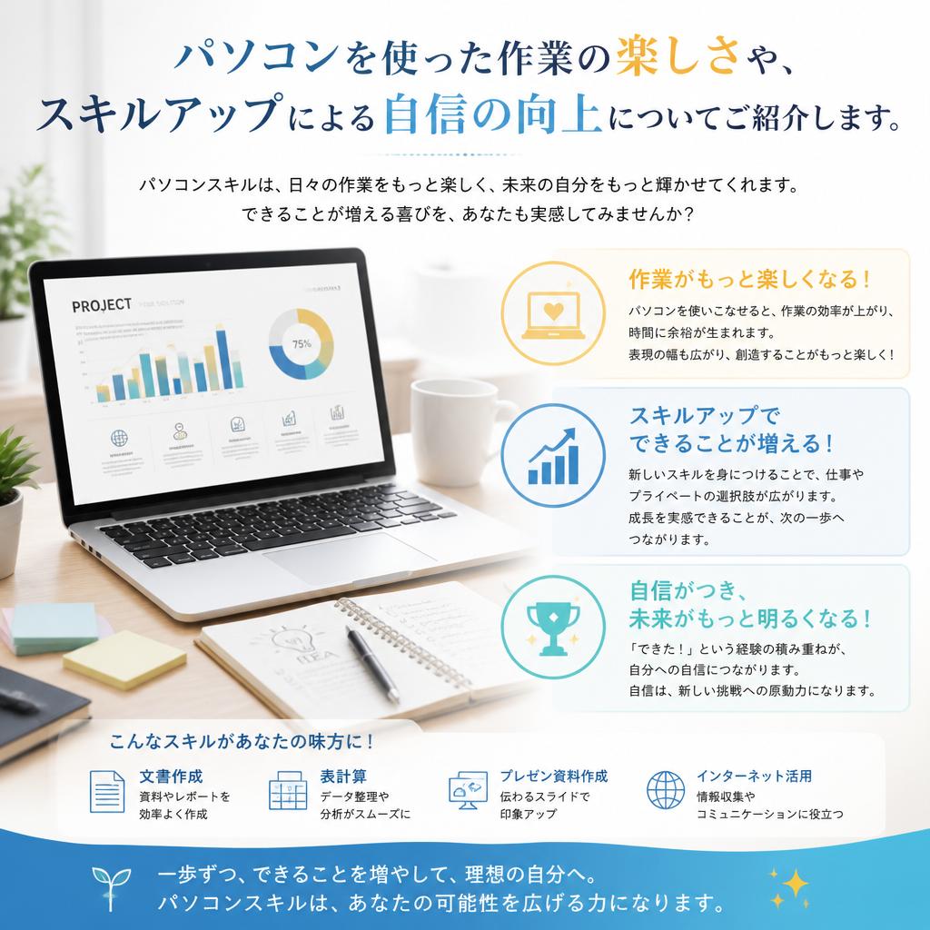 パソコン作業の魅力とは？