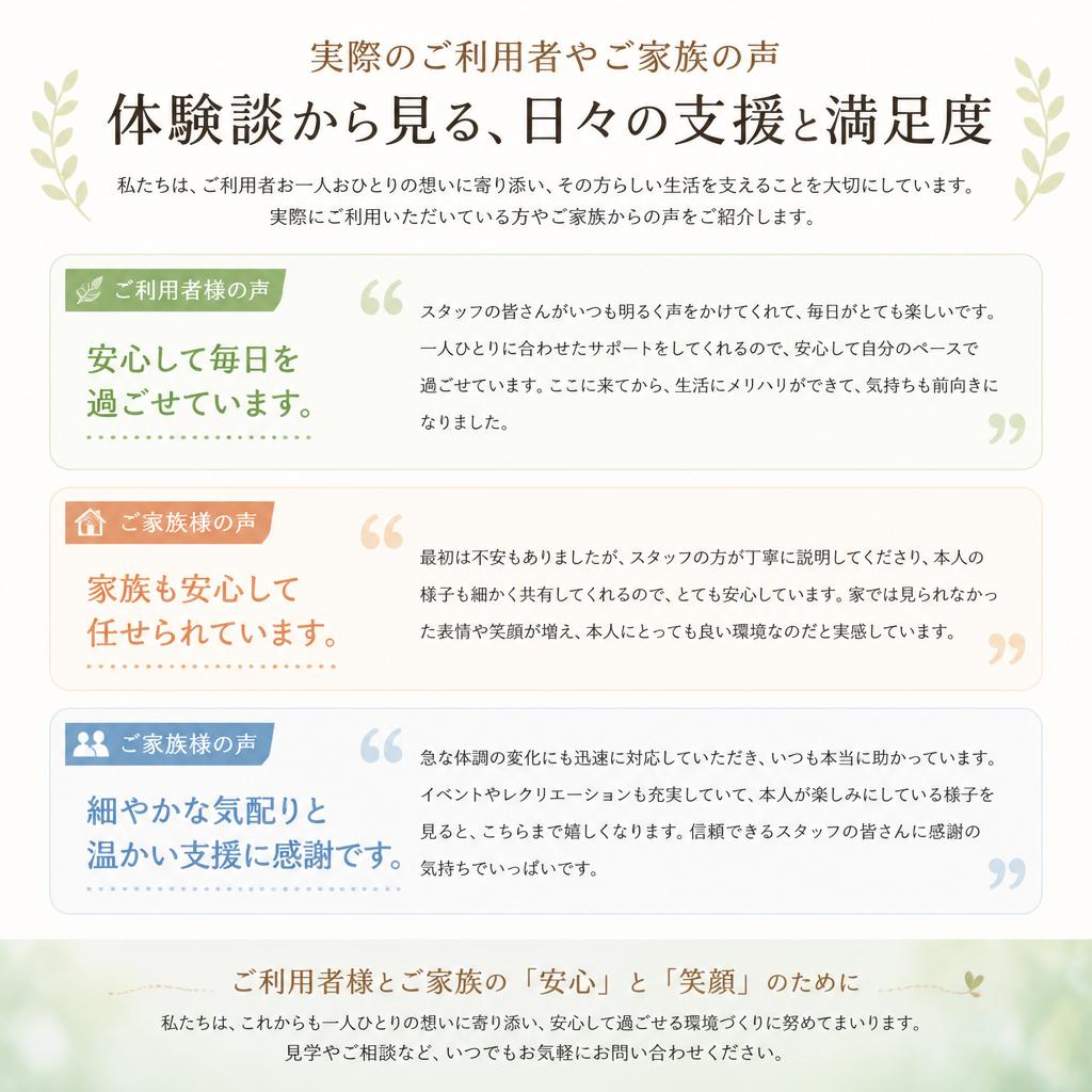 利用者の声