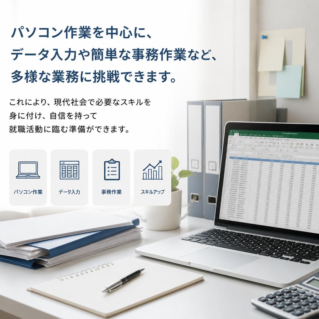 多彩なパソコン作業でスキルアップ
