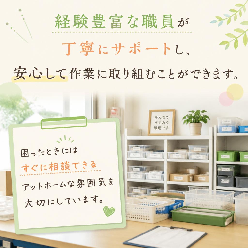 職員のサポートが手厚い！
