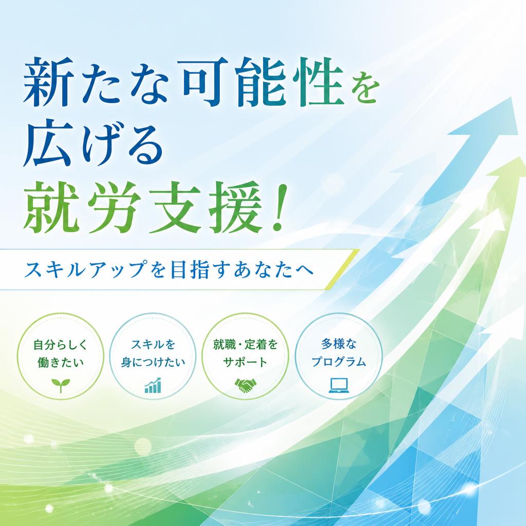 新たな可能性を広げる就労支援！スキルアップを目指すあなたへ