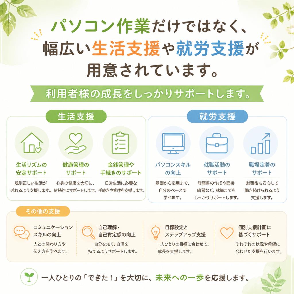 多様な支援内容
