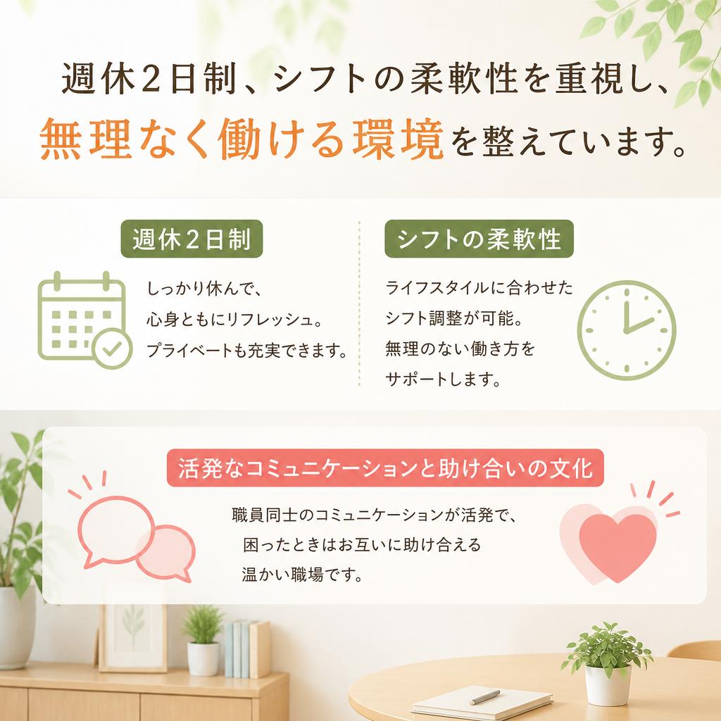 働きやすい職場環境