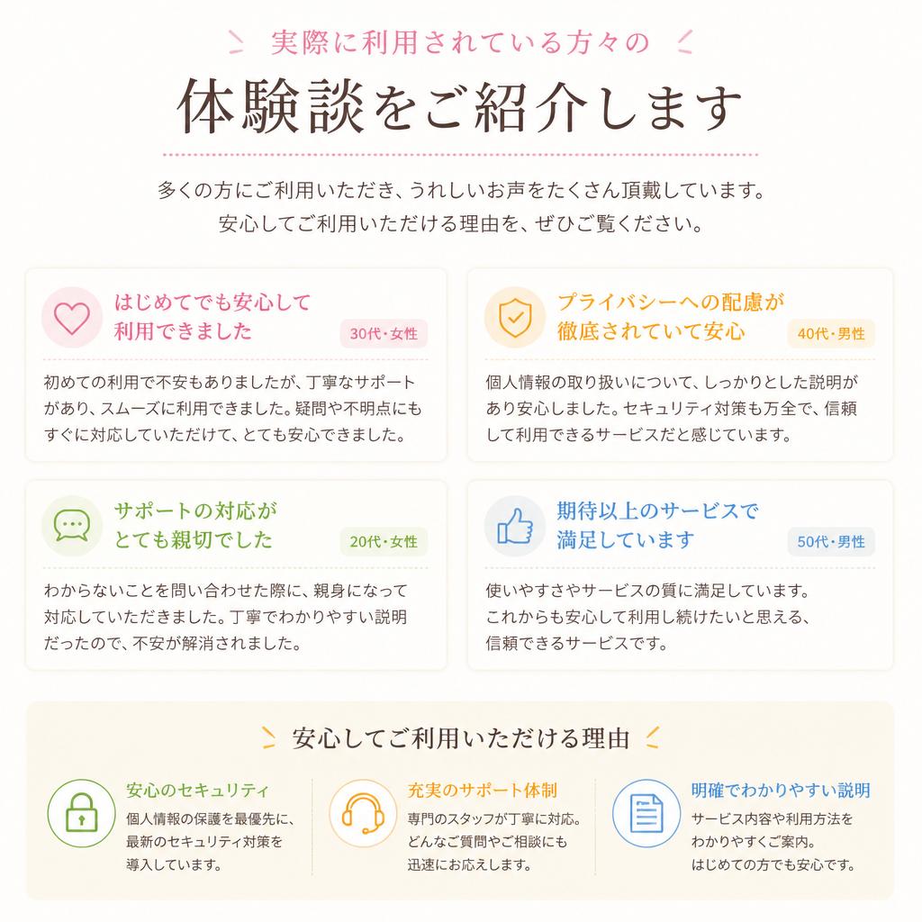 利用者様の声