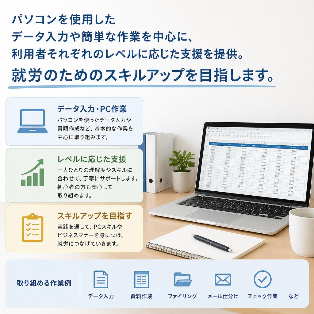 仕事内容と具体的な支援内容