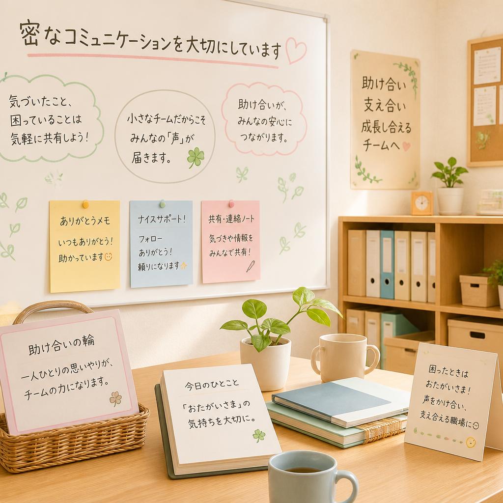 チームワークを重視した業務遂行