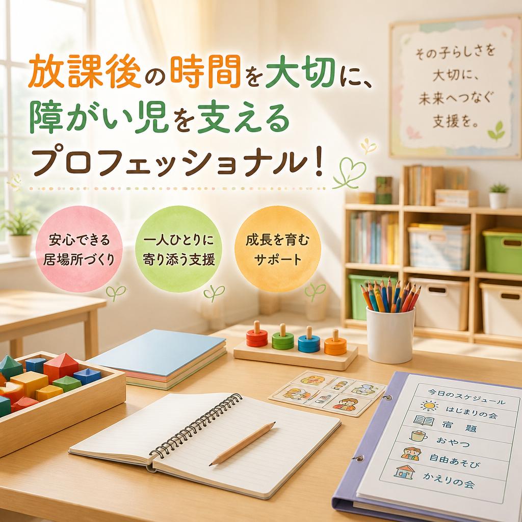 放課後の時間を大切に、障がい児を支えるプロフェッショナル！