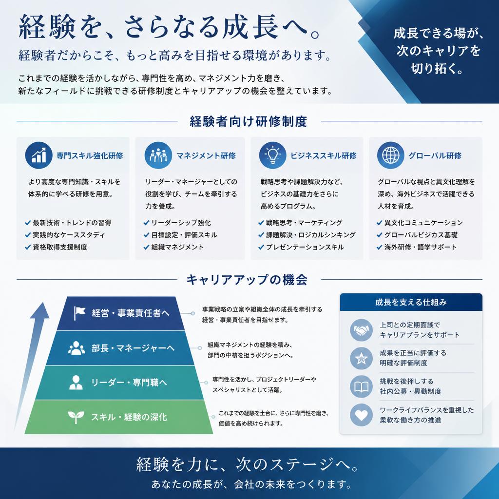 研修制度とキャリアパス