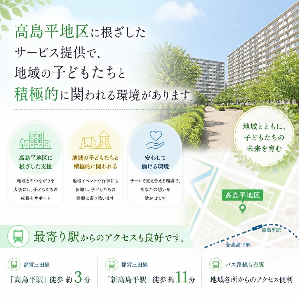 高島平エリアの特徴