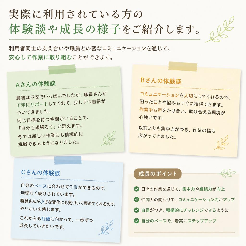 利用者の声