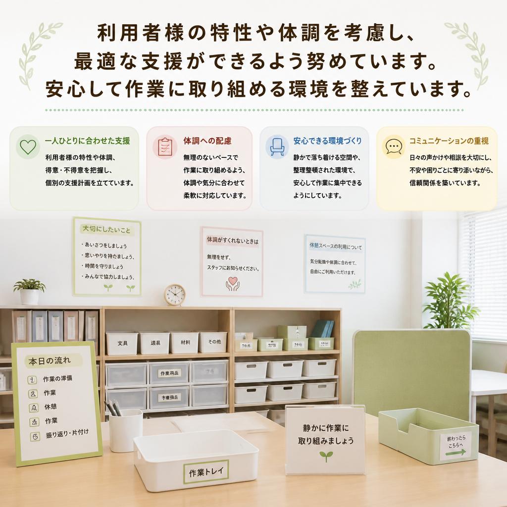 利用者一人ひとりに寄り添った支援