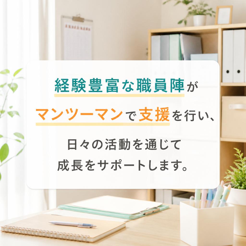 職員からの手厚いサポート