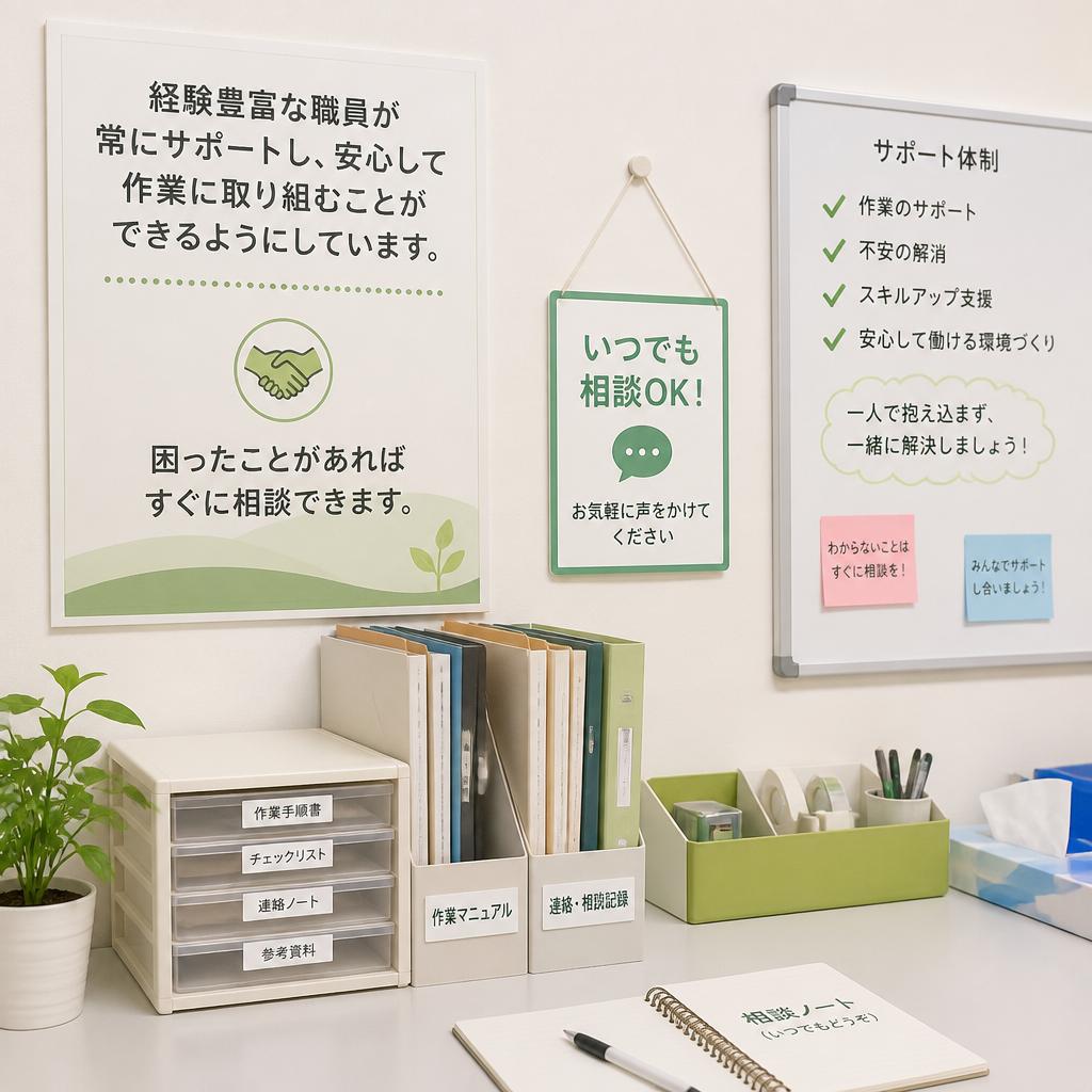 職員からの手厚いサポート