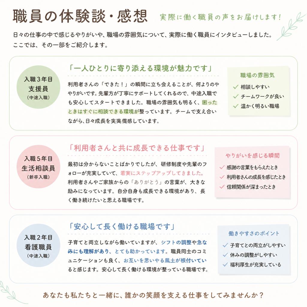 職員の声