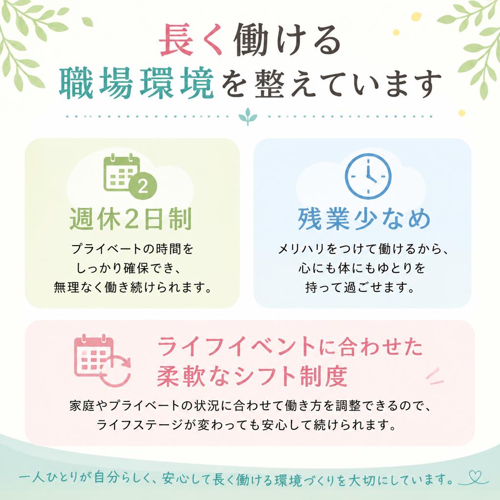 働きやすさを実現する制度
