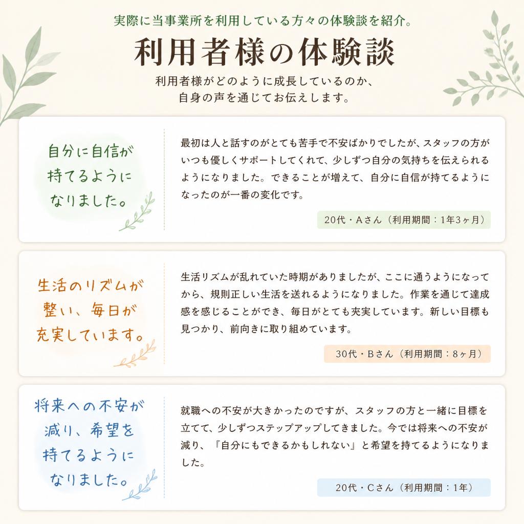 5. 利用者の声