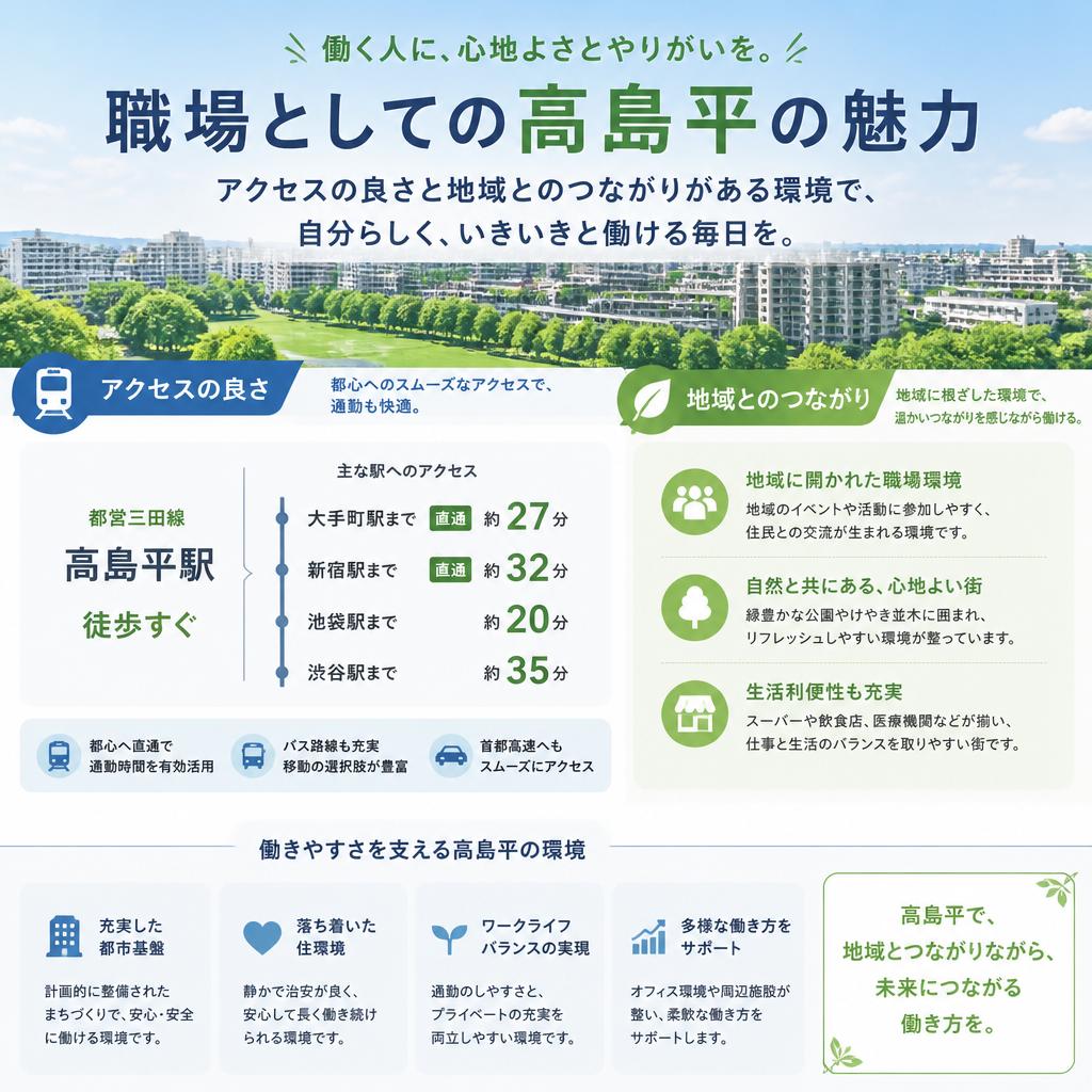 高島平での職場環境