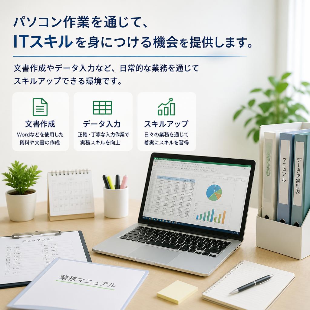 パソコン作業でスキルアップ！