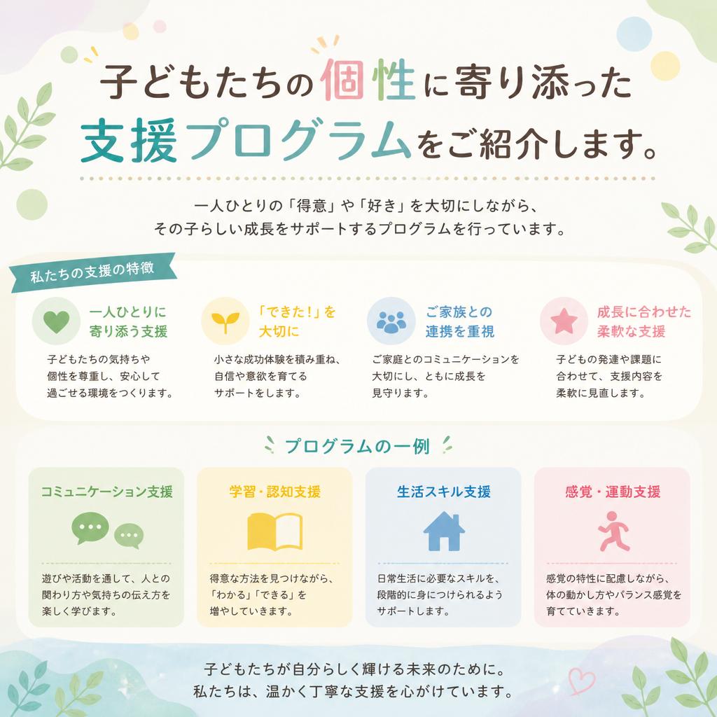 多様な支援プログラム