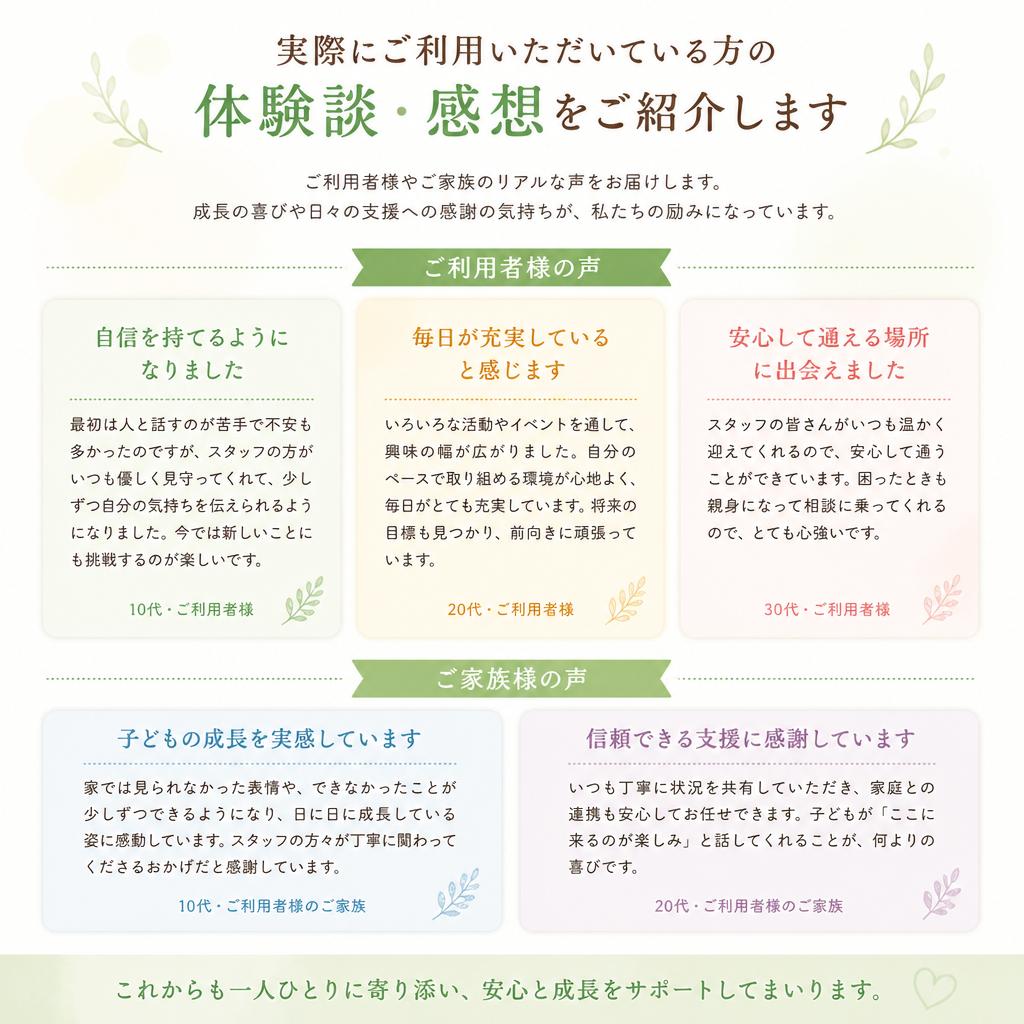 利用者様の声