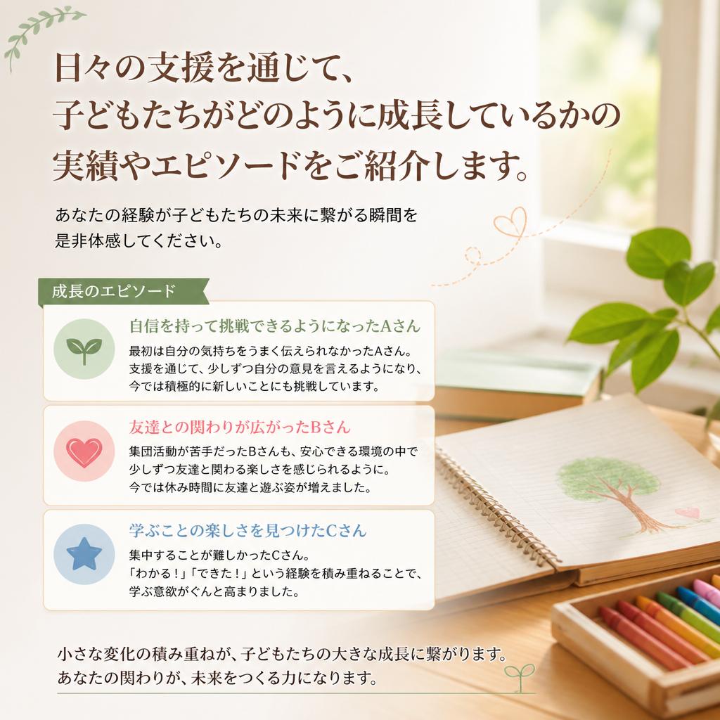子どもたちの成長を支える