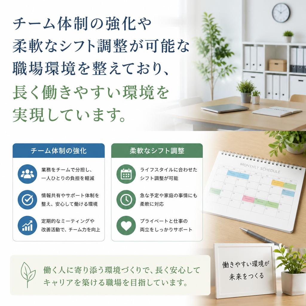 安心の職場環境