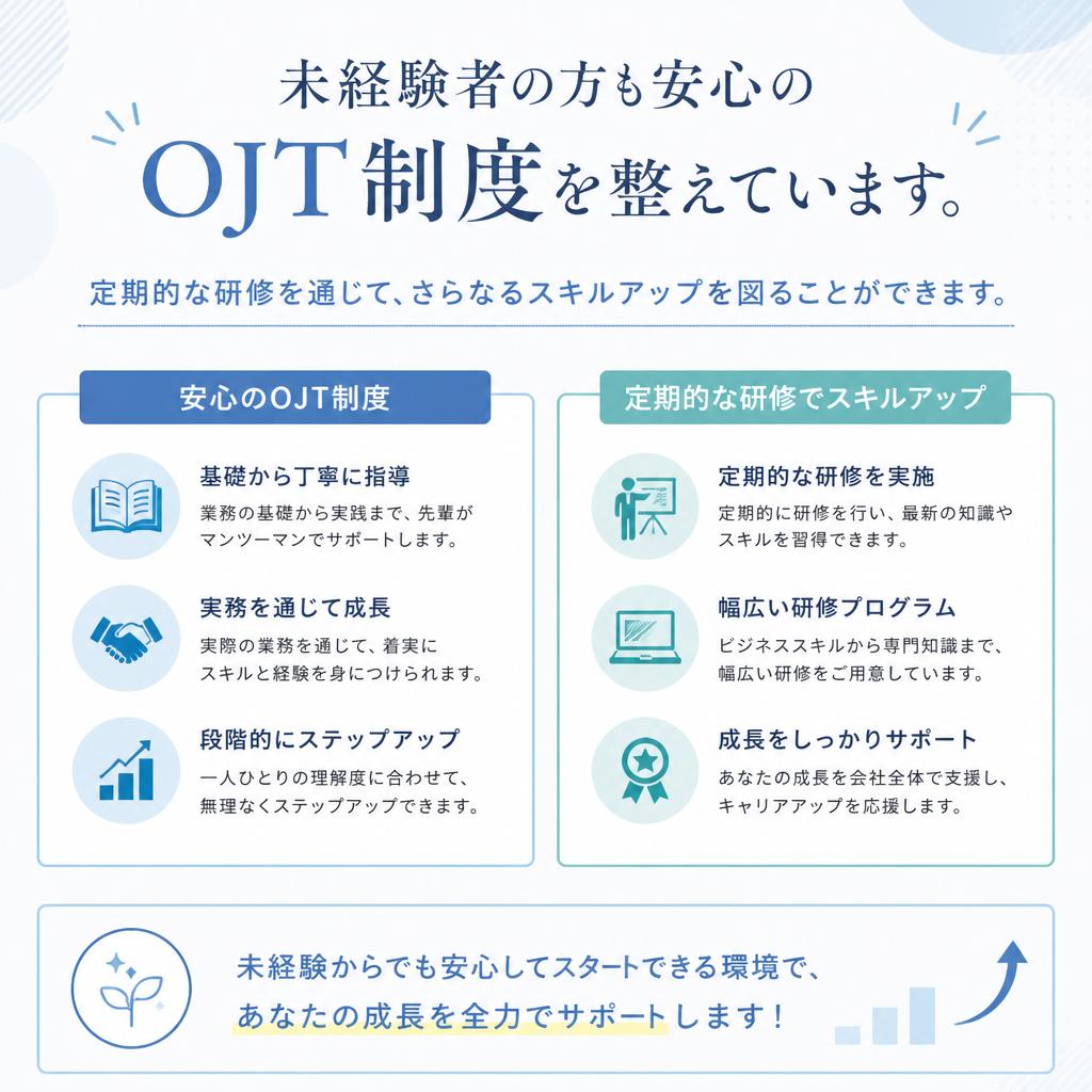 研修制度とスキルアップ