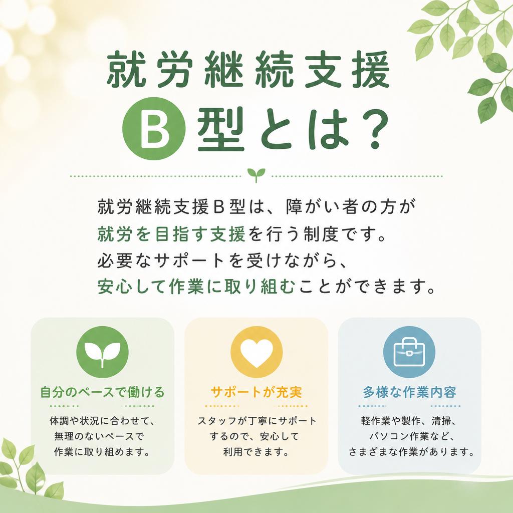 就労継続支援B型とは？