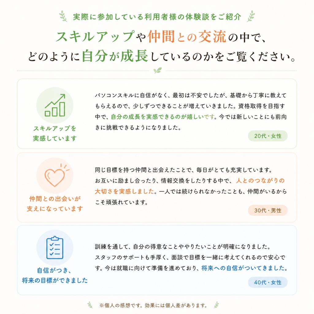 利用者様の声