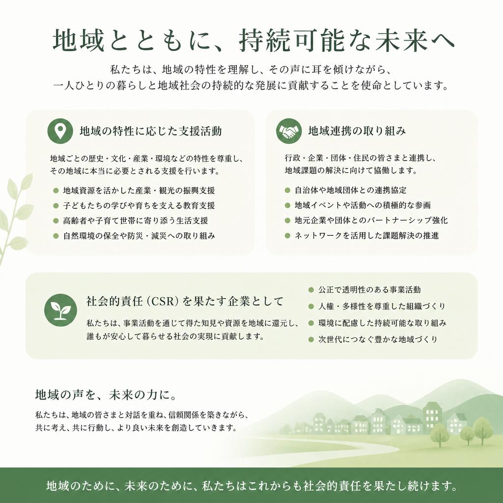 5. 地域のニーズに応える取り組み