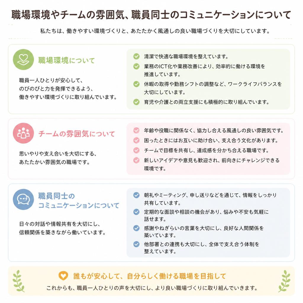 チームの一員としての働き方