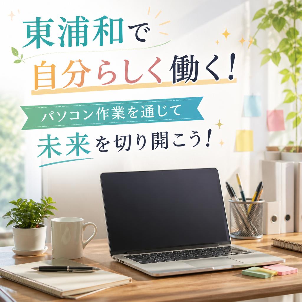 東浦和で自分らしく働く！パソコン作業を通じて未来を切り開こう！