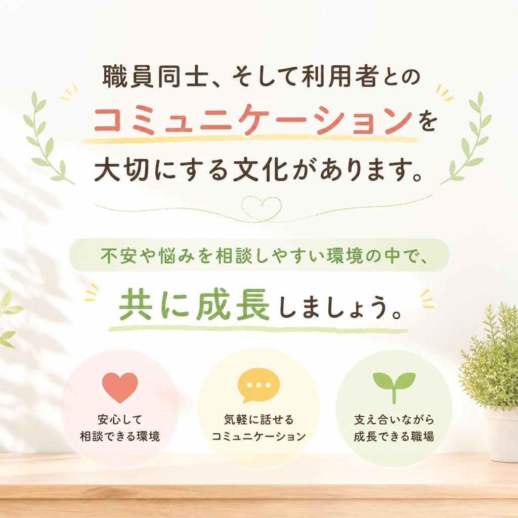 コミュニケーション重視の職場環境
