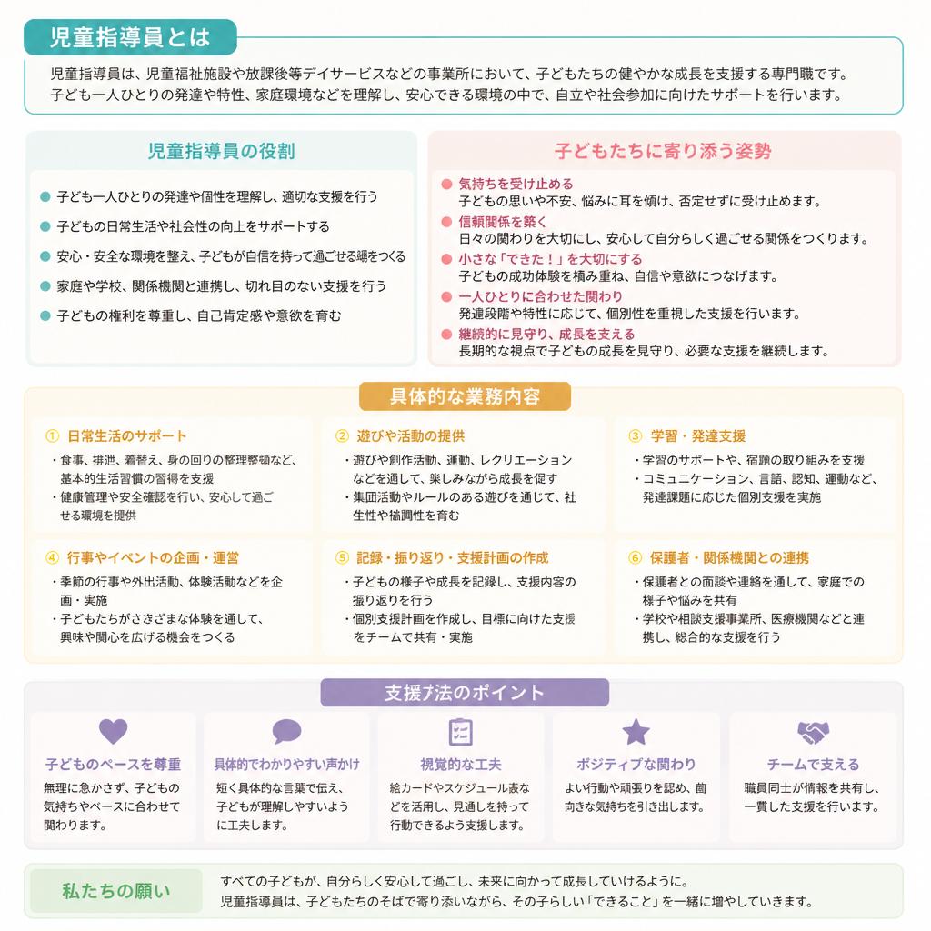 児童指導員の役割