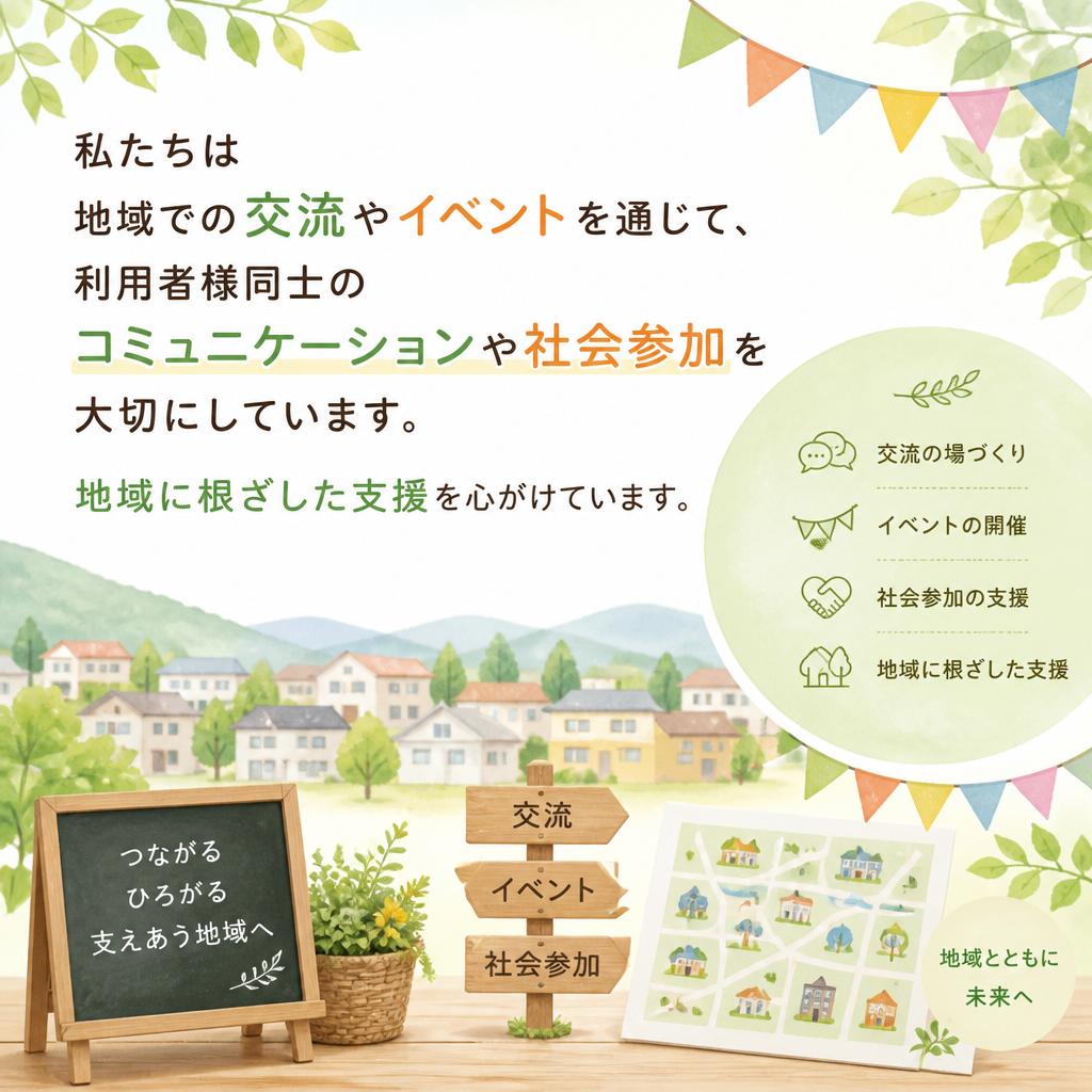地域に密着した活動