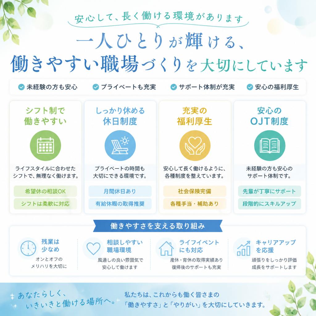 働きやすい環境