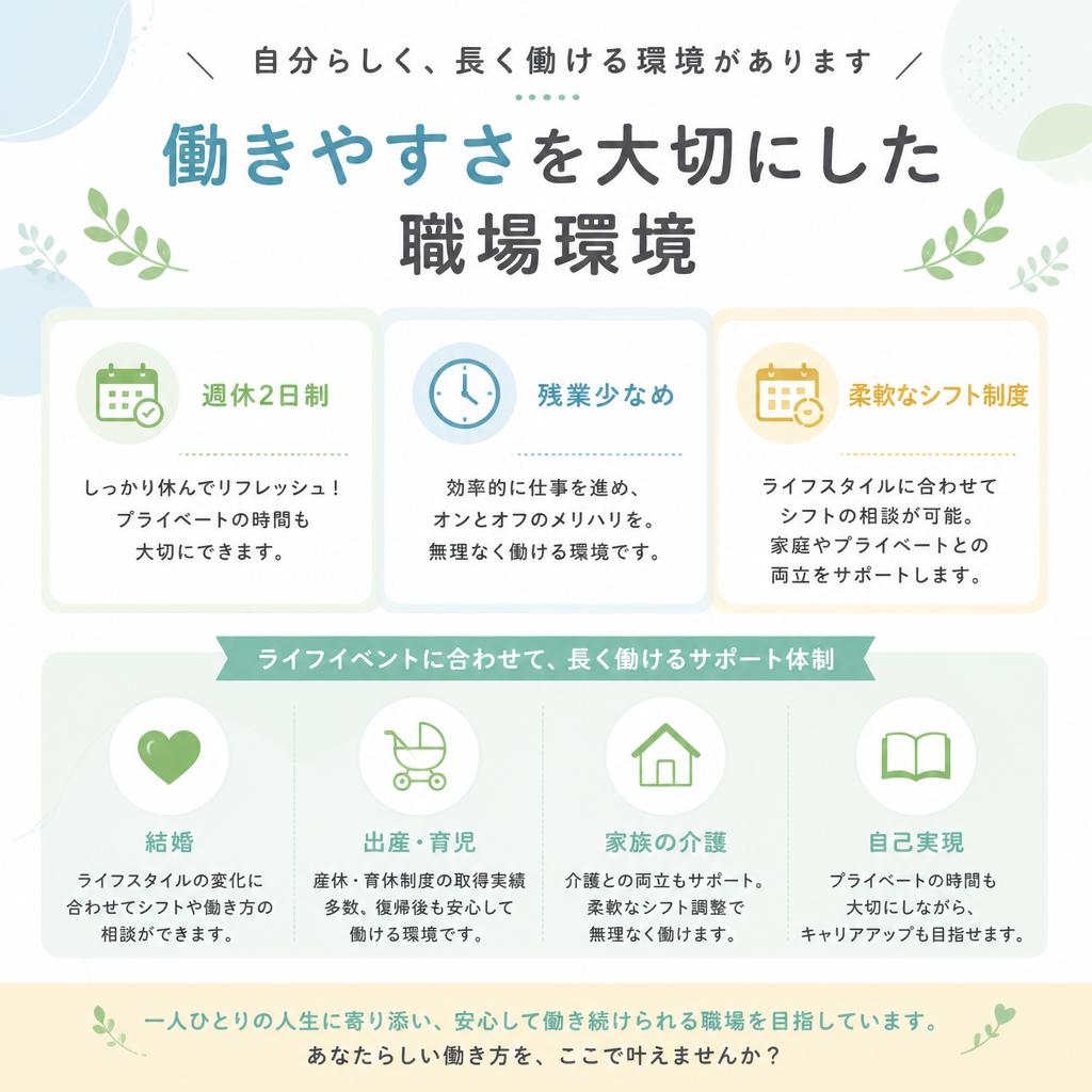 就業条件と働きやすさ