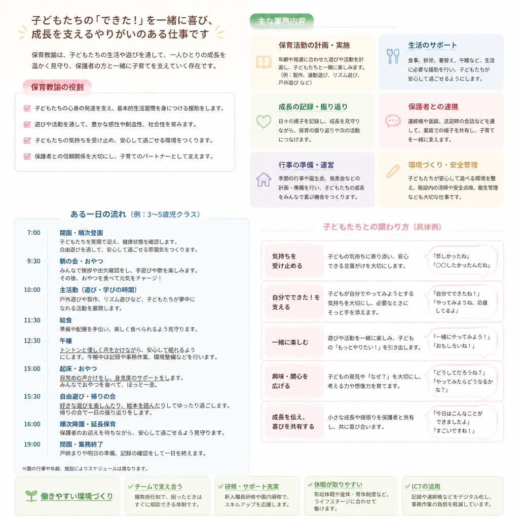 業務内容と一日の流れ