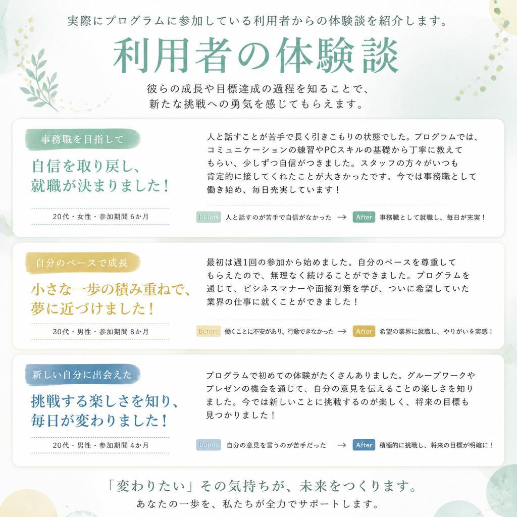 利用者の声
