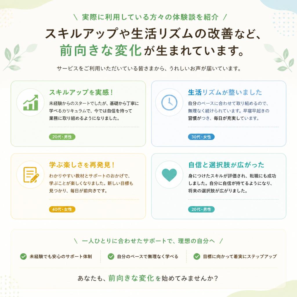 利用者の声