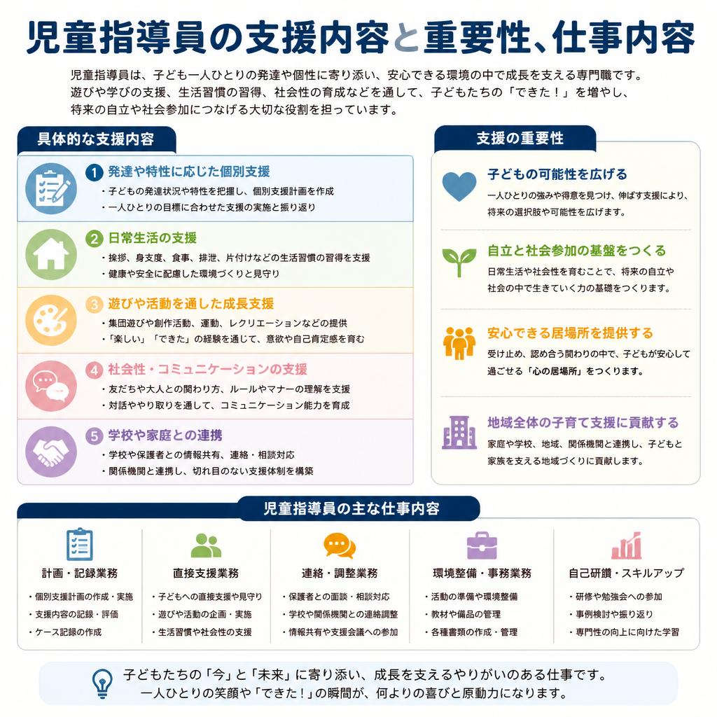 児童指導員の役割とは？