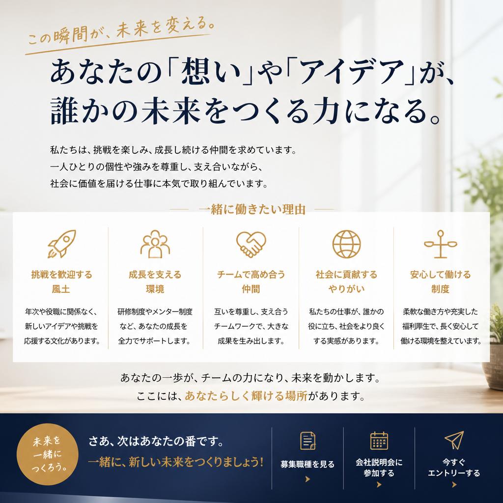 あなたの情熱が必要です！