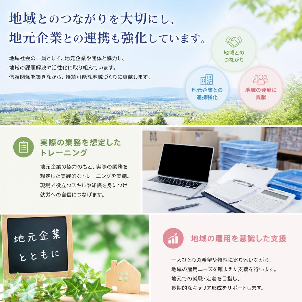 地域に密着した支援