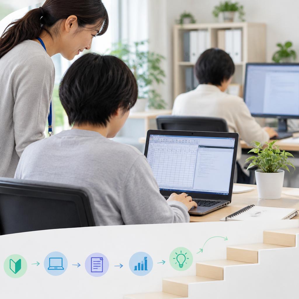 パソコン作業から広がる、小さな「できた」