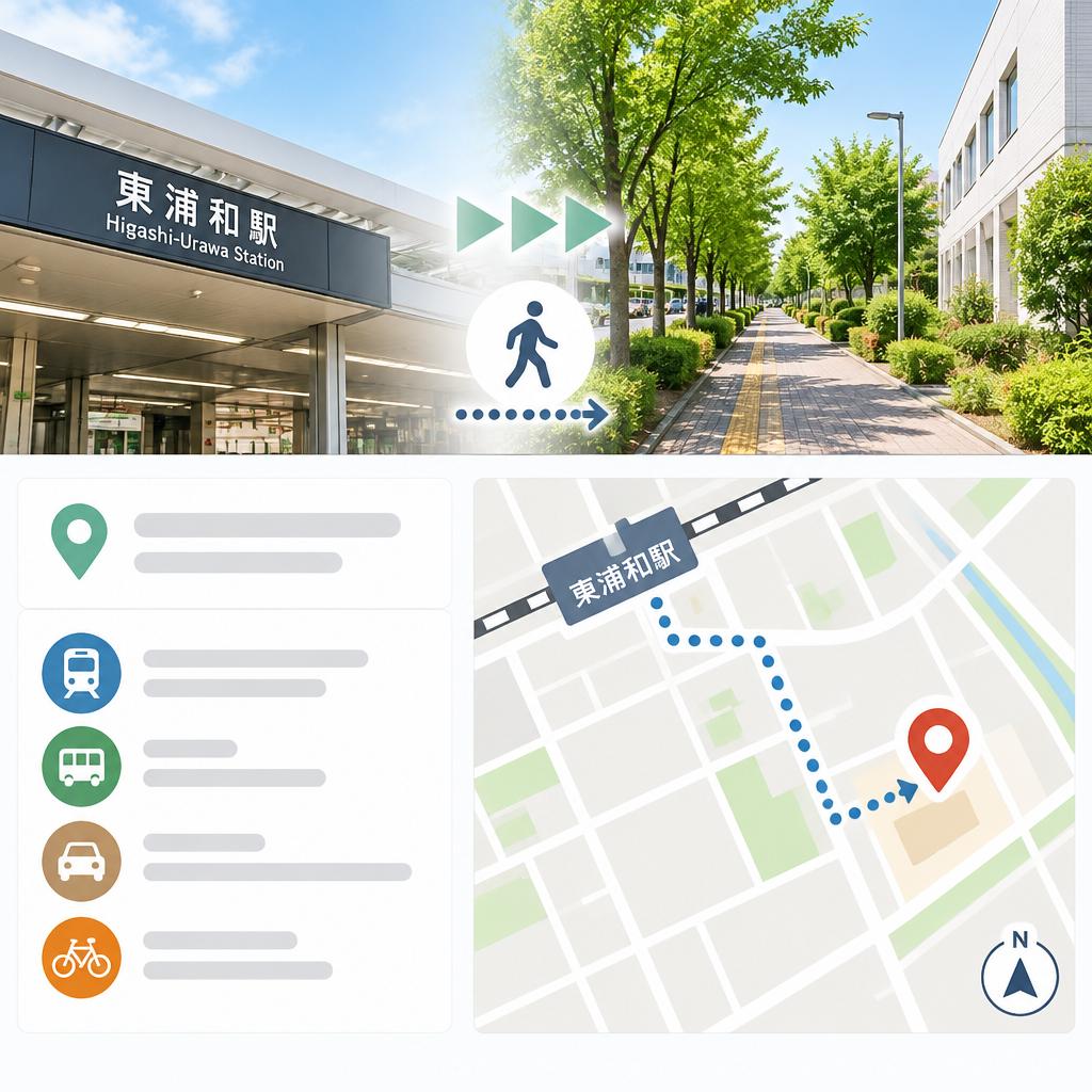 東浦和駅から徒歩圏内。通いやすさも安心のひとつ